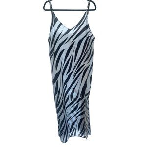 Zebra slip dress plus size new with tags